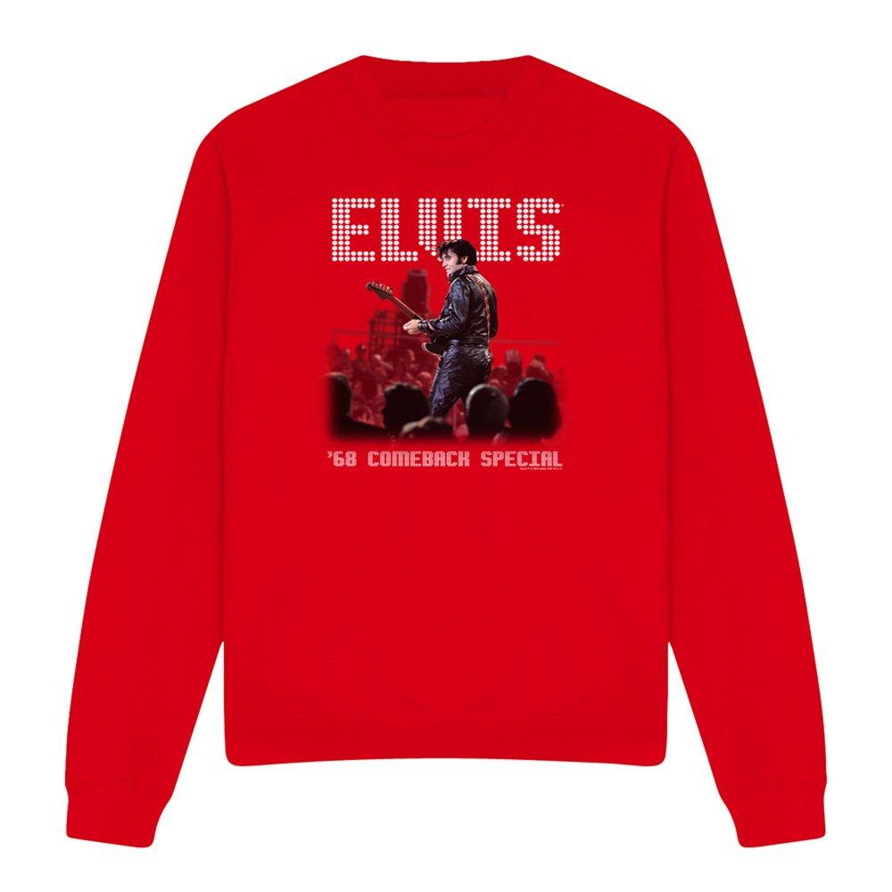 Red - Elvis Presley - Elvis Presley Return Of The King Sweatshirt Red - 4