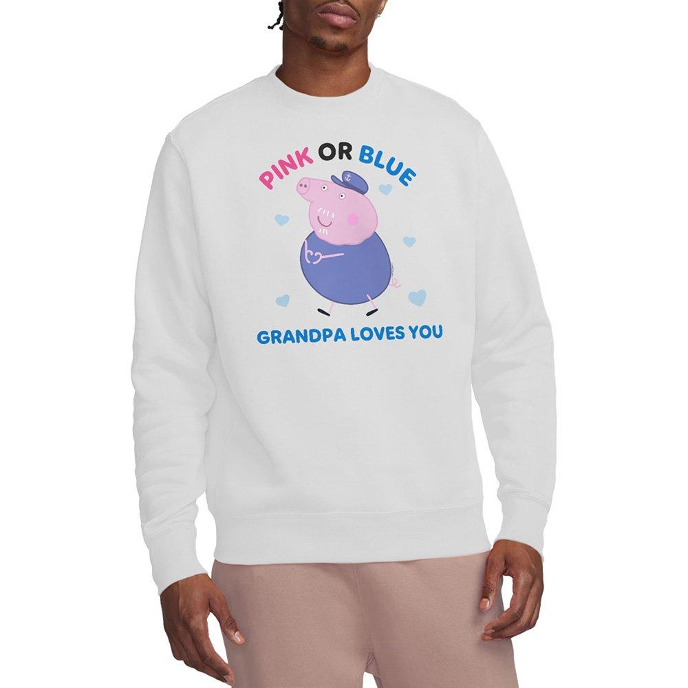 White - Hasbro - Peppa Pig Pink Or Blue Grandpa Pig Loves You Sweat - 1