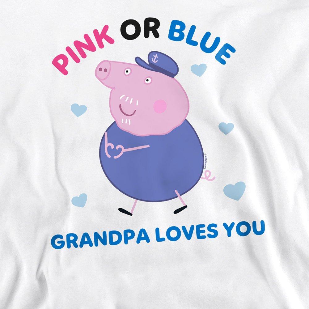 White - Hasbro - Peppa Pig Pink Or Blue Grandpa Pig Loves You Sweat - 2