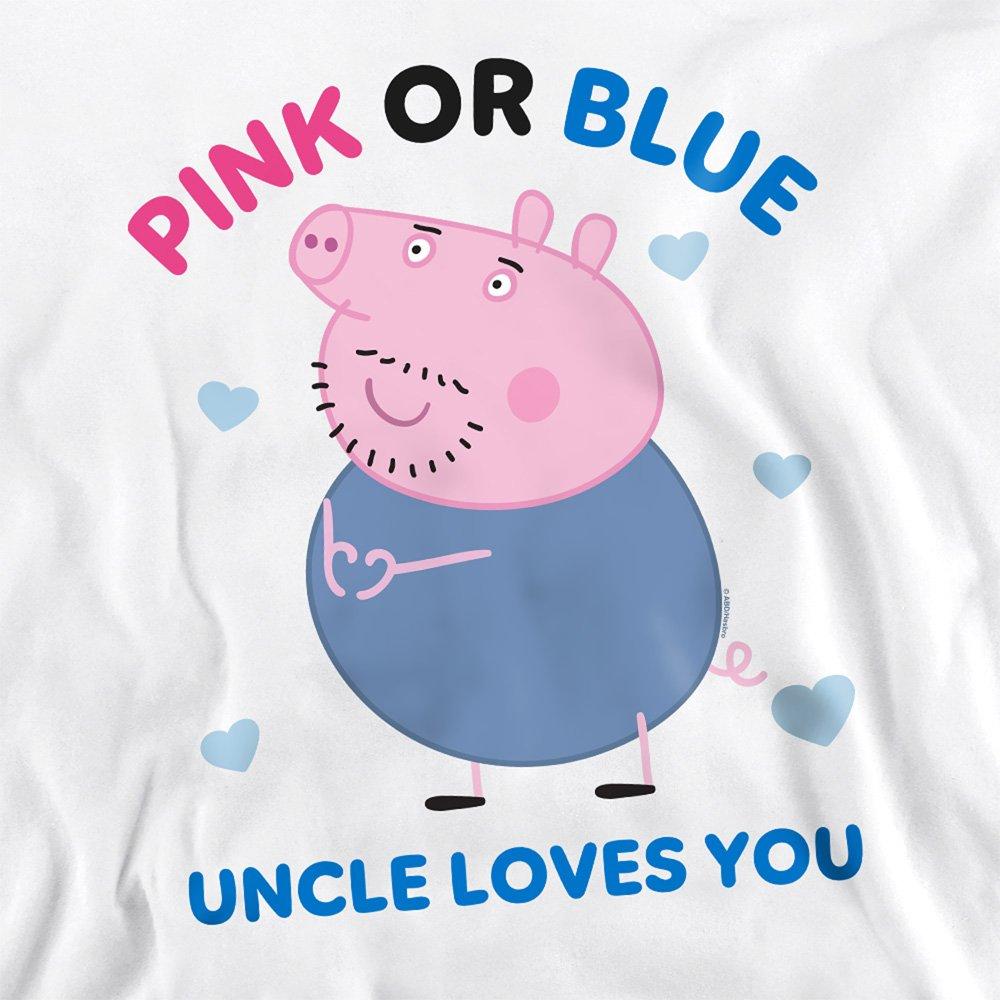 White - Hasbro - Peppa Pig Pink Or Blue Uncle Pig Loves You Sweatsh - 2