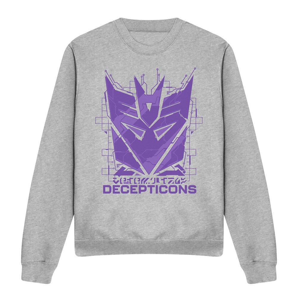 Light Grey - Hasbro - Transformers Decepticon Tech Icon Logo Sweat Athl - 4