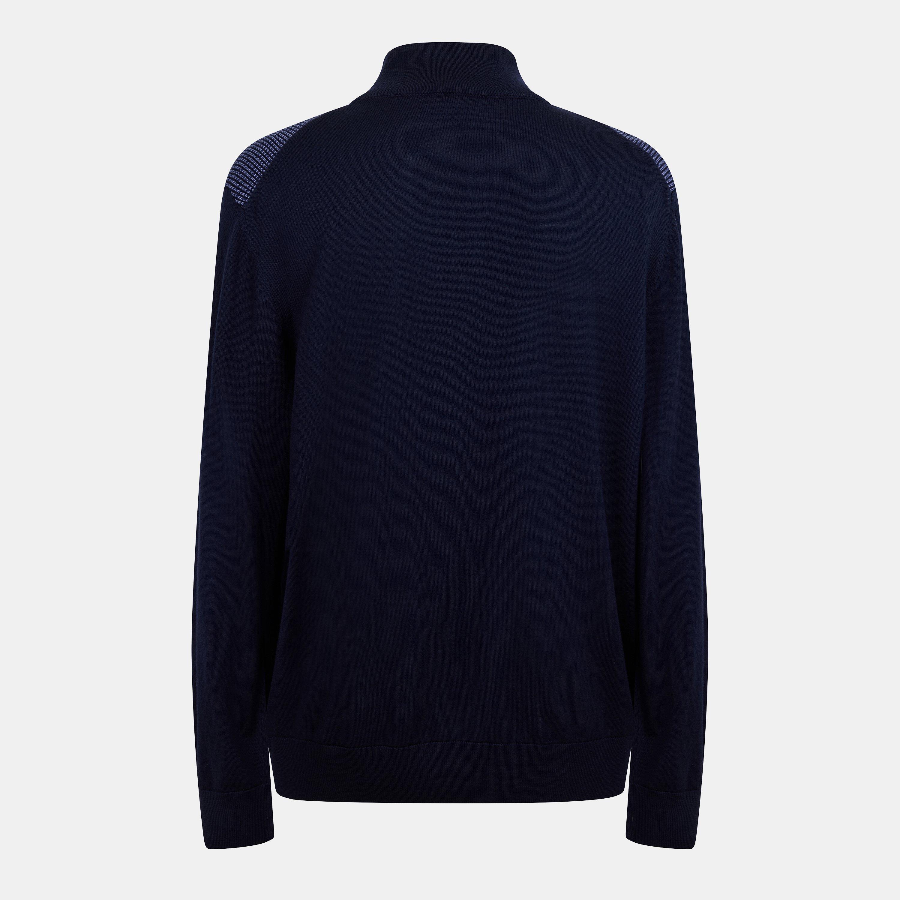 Dark Blue - Boss - Men's  H-Dambino Knitwear Jumper - 2