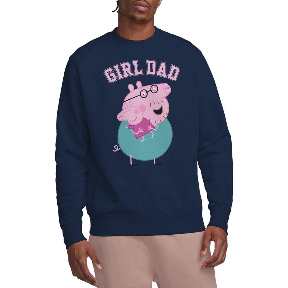 Navy - Hasbro - Peppa Pig Daddy Pig Girl Dad Sweatshirt Navy - 1
