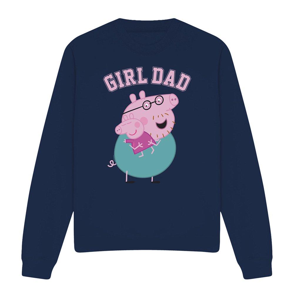 Navy - Hasbro - Peppa Pig Daddy Pig Girl Dad Sweatshirt Navy - 4