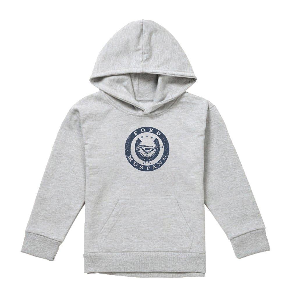 Light Grey - Ford - Lucky Ford Mustang Youth Pull-Over Hoodie Athleti - 1