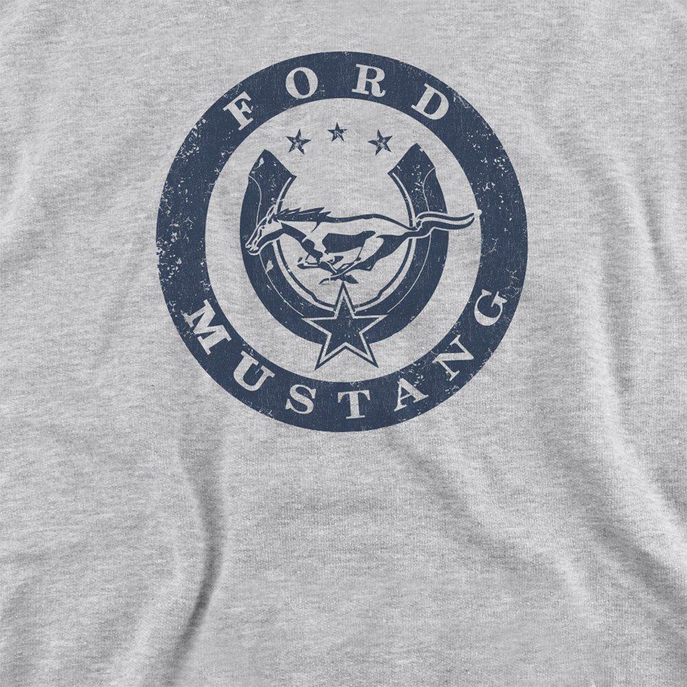 Light Grey - Ford - Lucky Ford Mustang Youth Pull-Over Hoodie Athleti - 2