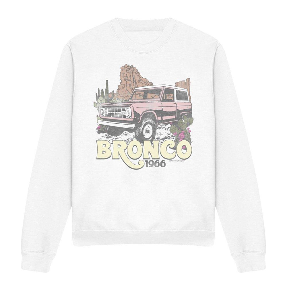 White - Ford - Ford Bronco Desert 1966 Sweatshirt White - 4