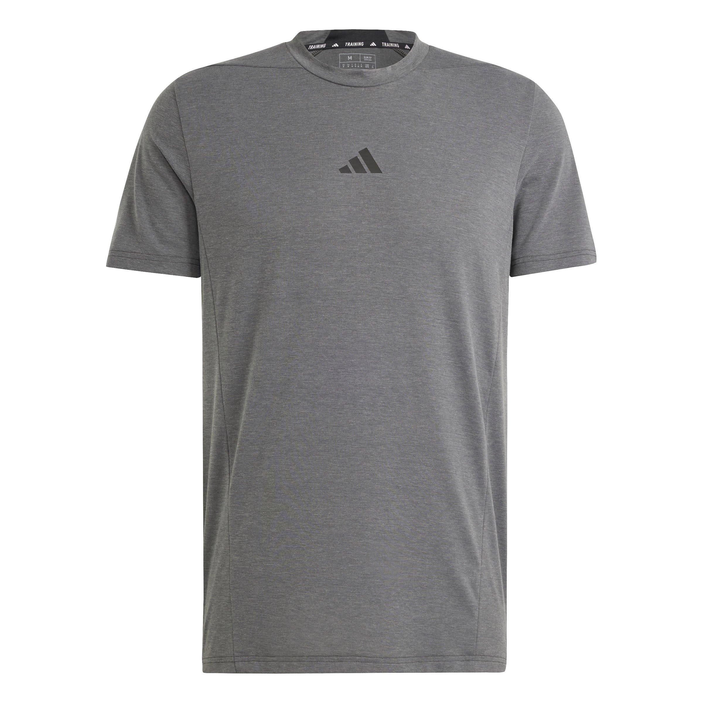 Dgn Solid Grey - adidas - Designed For Training Mens Performance T Shirt - 1