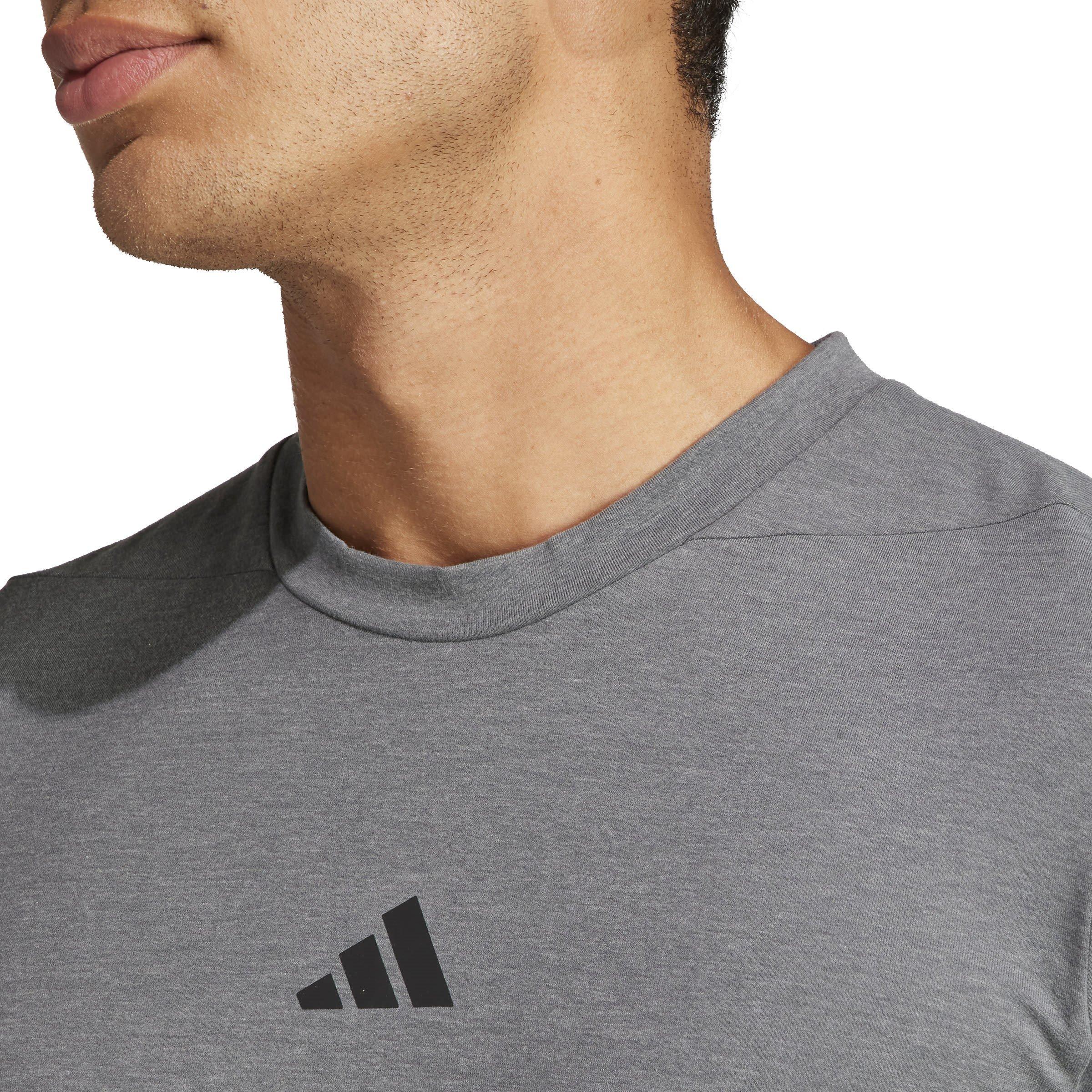 Dgn Solid Grey - adidas - Designed For Training Mens Performance T Shirt - 5