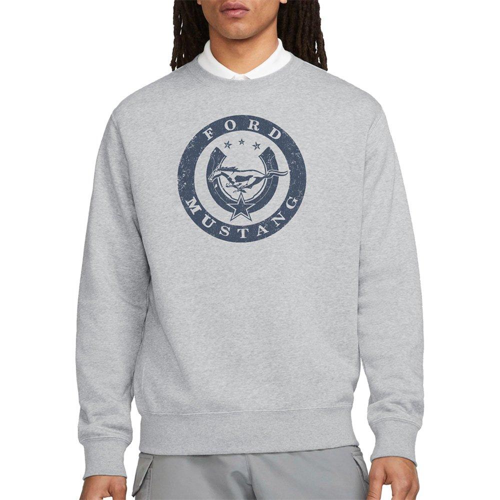 Light Grey - Ford - Lucky Ford Mustang Sweatshirt Athletic Heather - 1