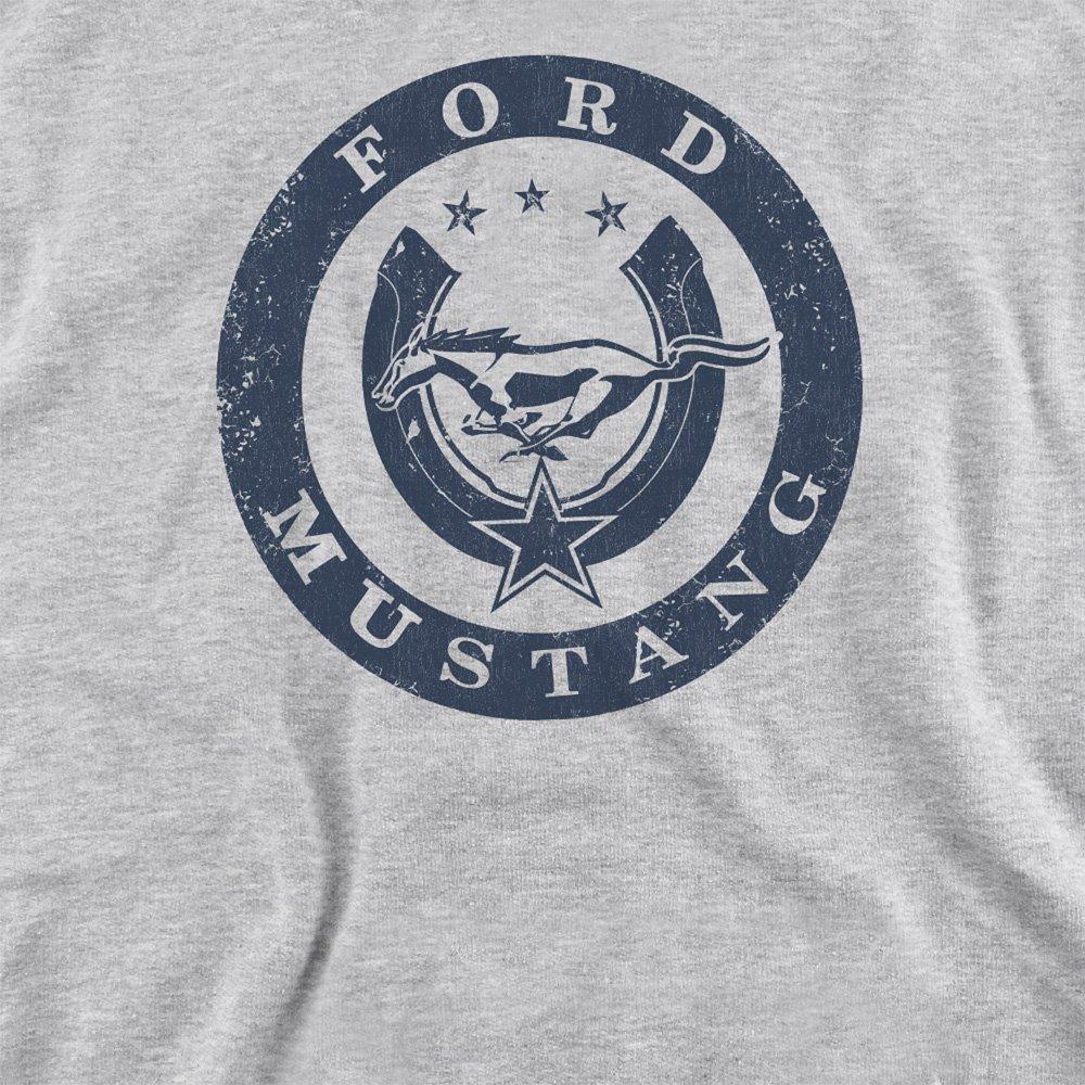 Light Grey - Ford - Lucky Ford Mustang Sweatshirt Athletic Heather - 2