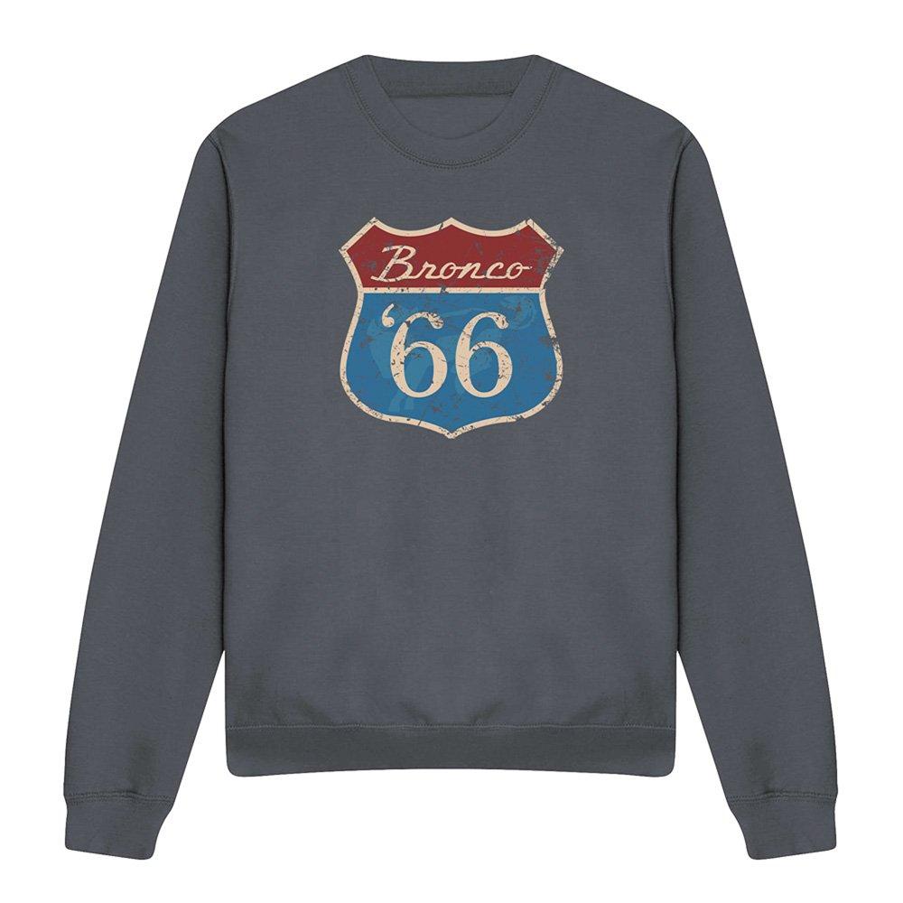 Charcoal - Ford - Ford Bronco Route 66 Bronco Sweatshirt Charcoal - 4
