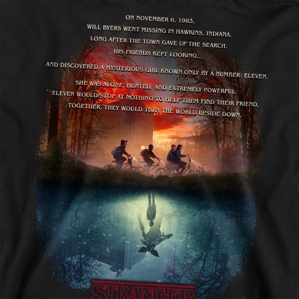 Black - Stranger Things - Stranger Things Upside Down Poster Sweatshirt Bla - 2