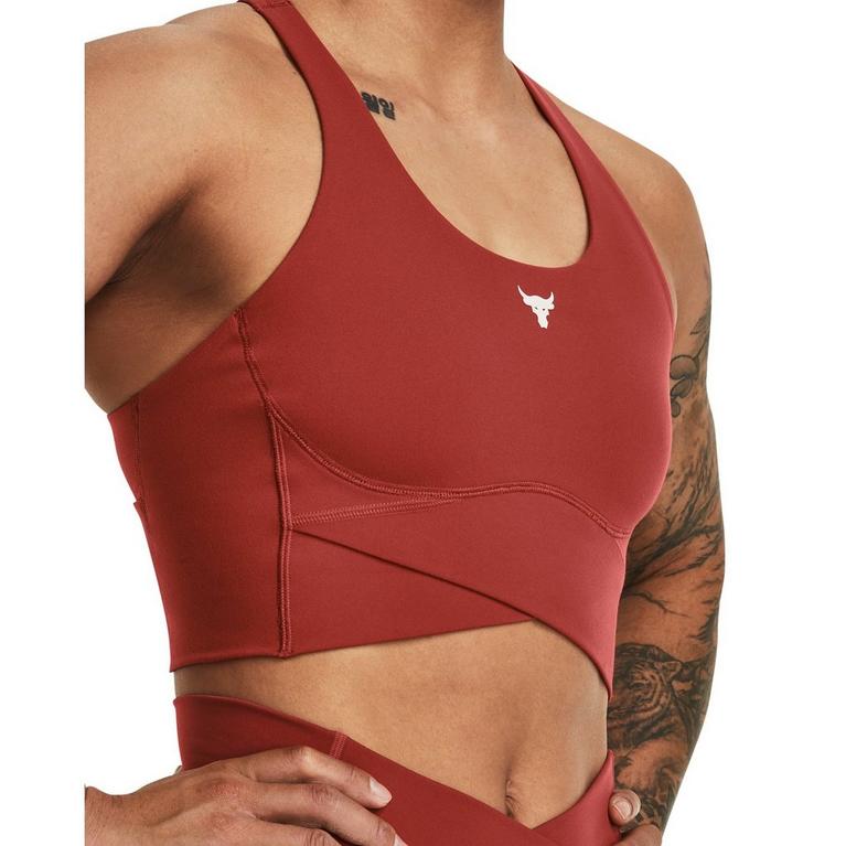 Heritage Red - Under armour Gear - Under armour Gear Pjt Rck Letsgo Crssover Top Medium Impact Sports Bra Womens - 4