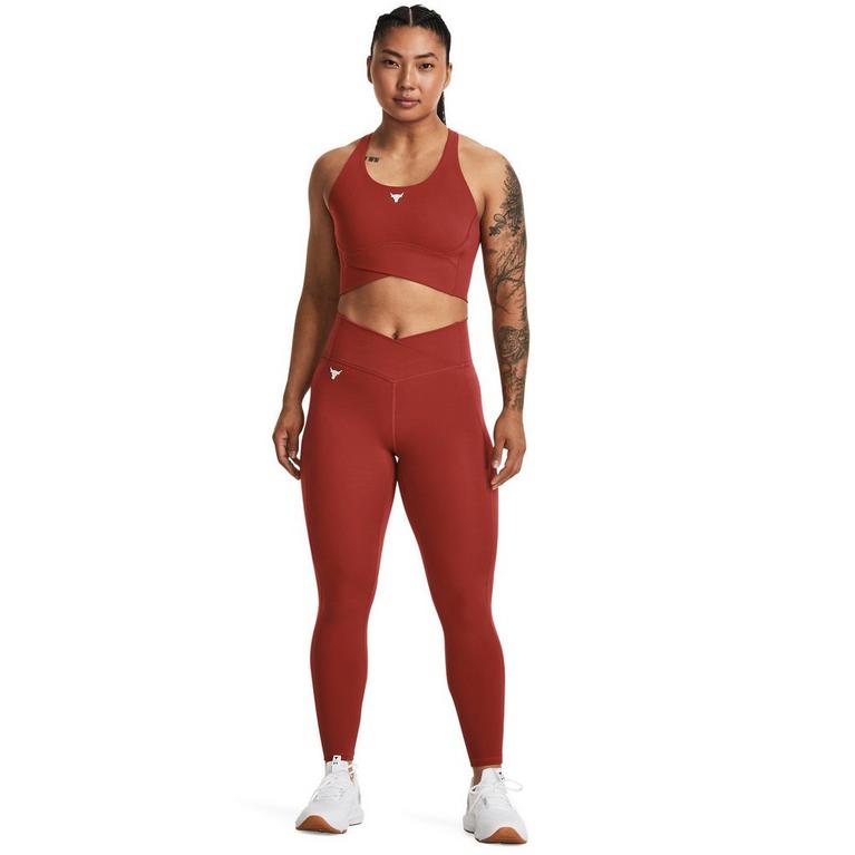 Heritage Red - Under armour Gear - Under armour Gear Pjt Rck Letsgo Crssover Top Medium Impact Sports Bra Womens - 6