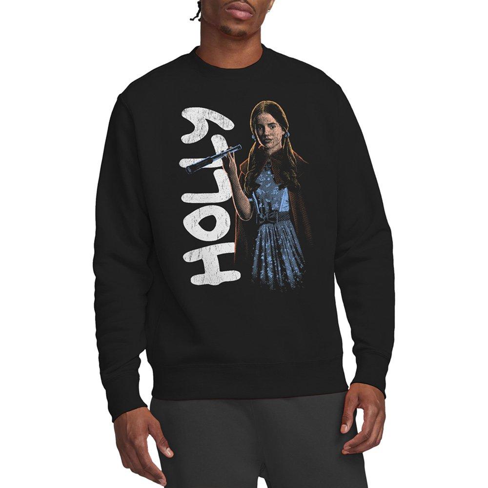 Black - Stranger Things - Stranger Things Holly Neo Homage Sweatshirt Black - 1