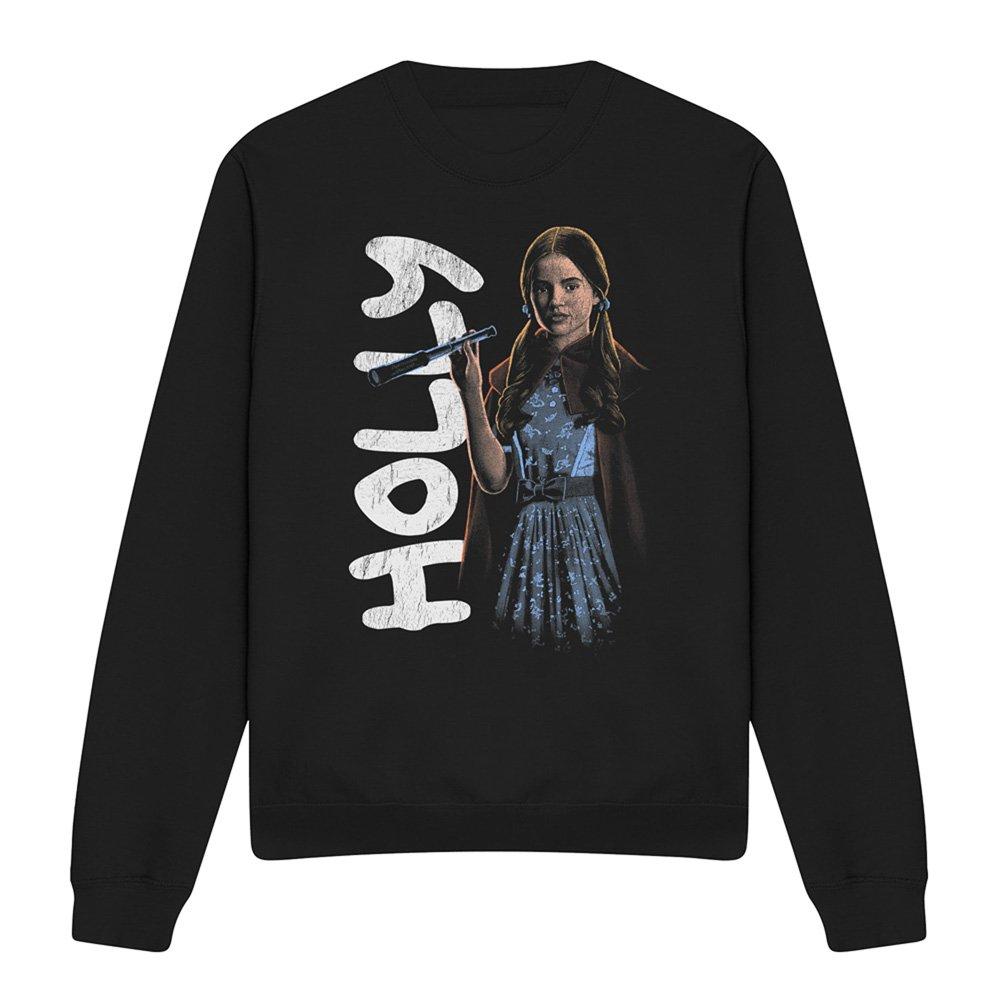 Black - Stranger Things - Stranger Things Holly Neo Homage Sweatshirt Black - 4