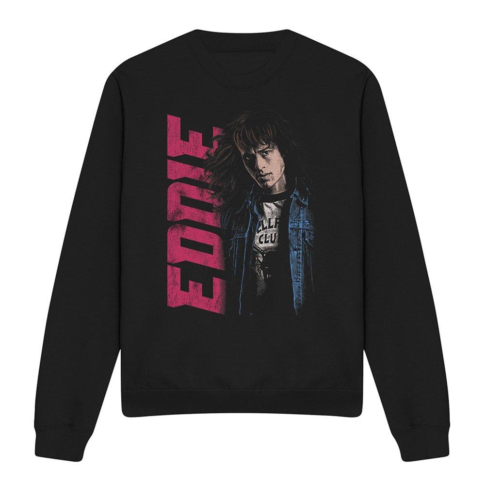 Black - Stranger Things - Stranger Things Eddie Neo Homage Sweatshirt Black - 4