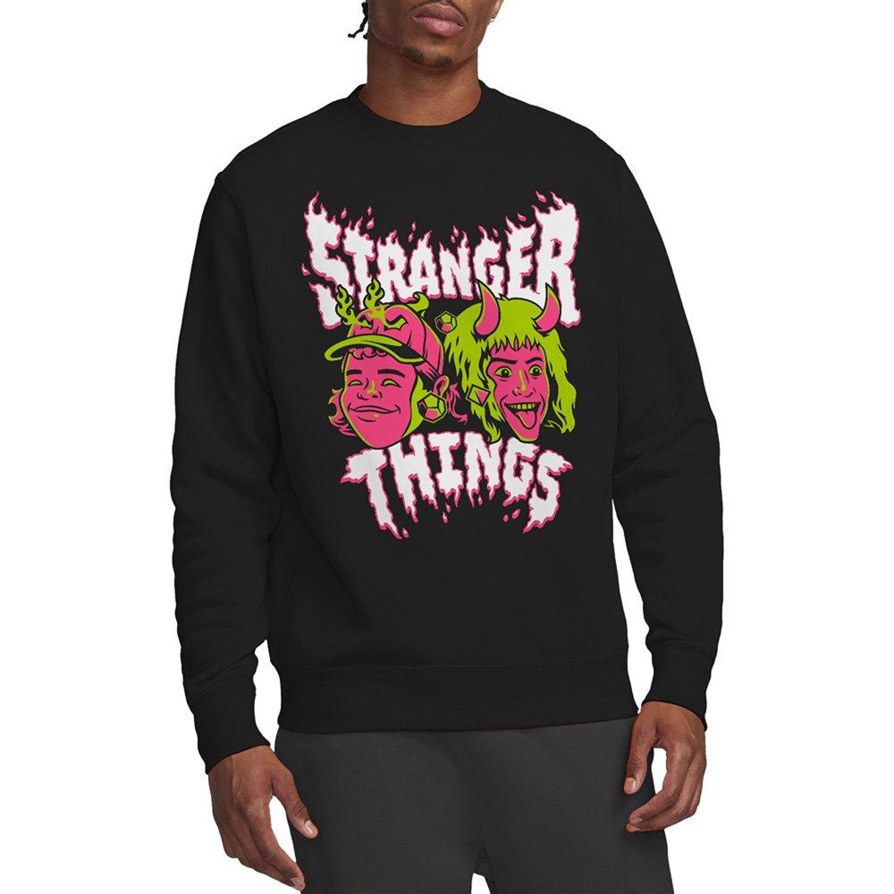 Black - Stranger Things - Stranger Things Eddie And Dustin Sweatshirt Black - 1