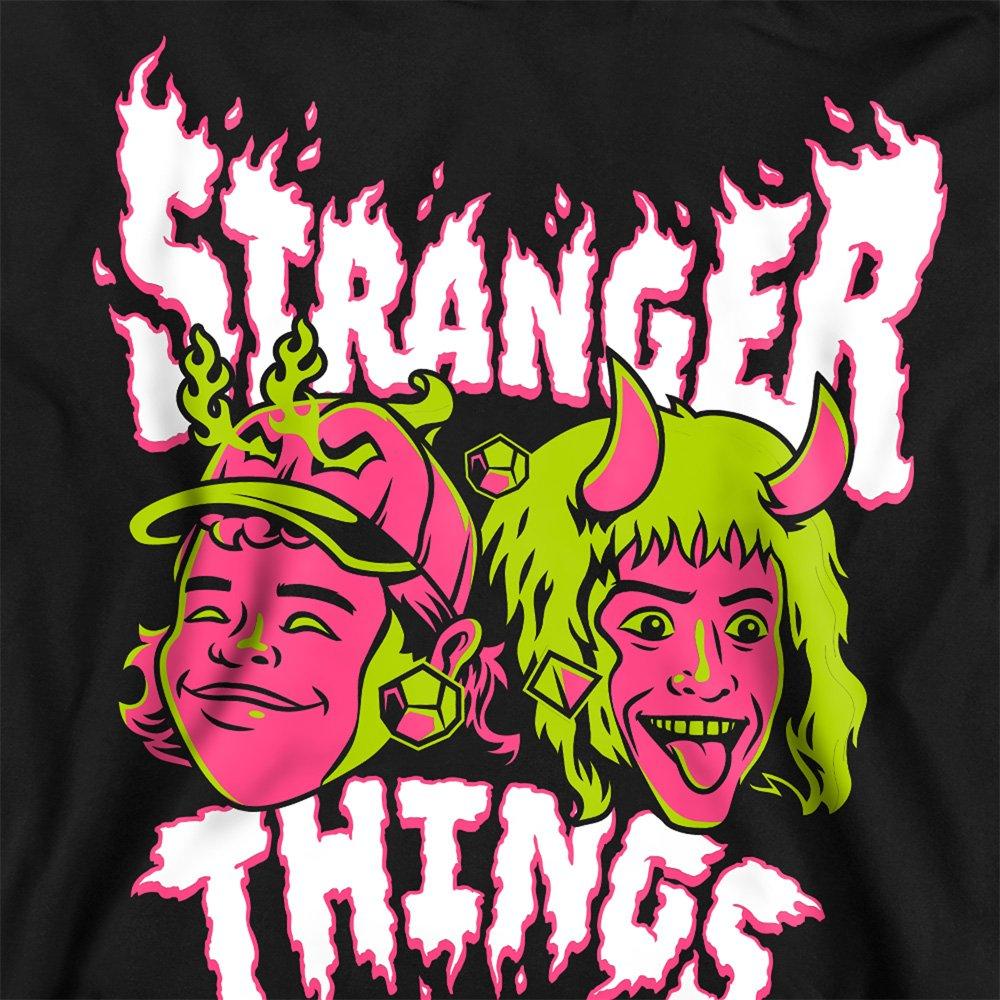 Black - Stranger Things - Stranger Things Eddie And Dustin Sweatshirt Black - 2