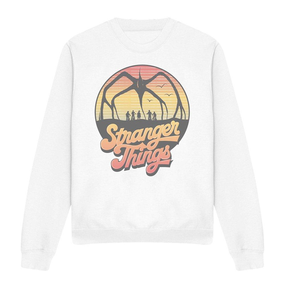 White - Stranger Things - Stranger Things 80S Sunset Mindflayer Group Sweat - 4