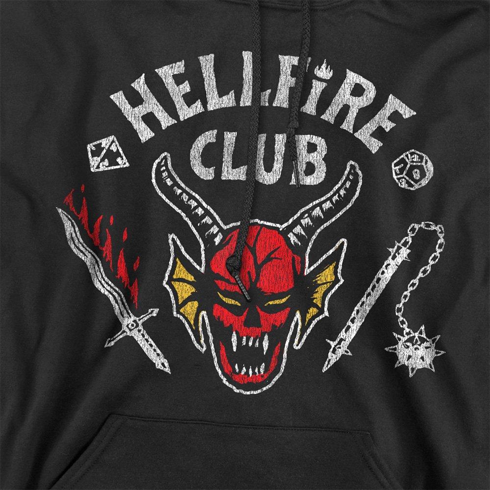 Black - Stranger Things - Stranger Things Hellfire Club Invert Hoodie Black - 2
