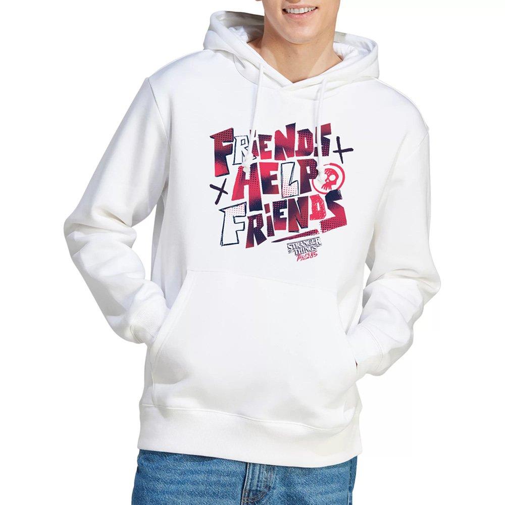White - Stranger Things - Stranger Things Tales From 85 Friends Help Hoodie - 1