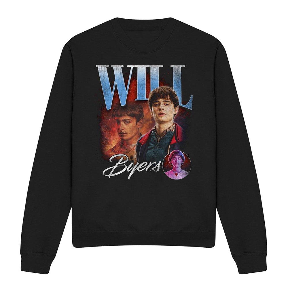 Black - Stranger Things - Stranger Things Will Homage Sweatshirt Black - 4