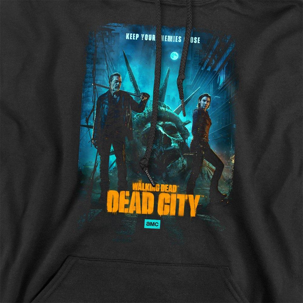 Black - Other - The Walking Dead Dead City Poster Art Hoodie Blac - 2