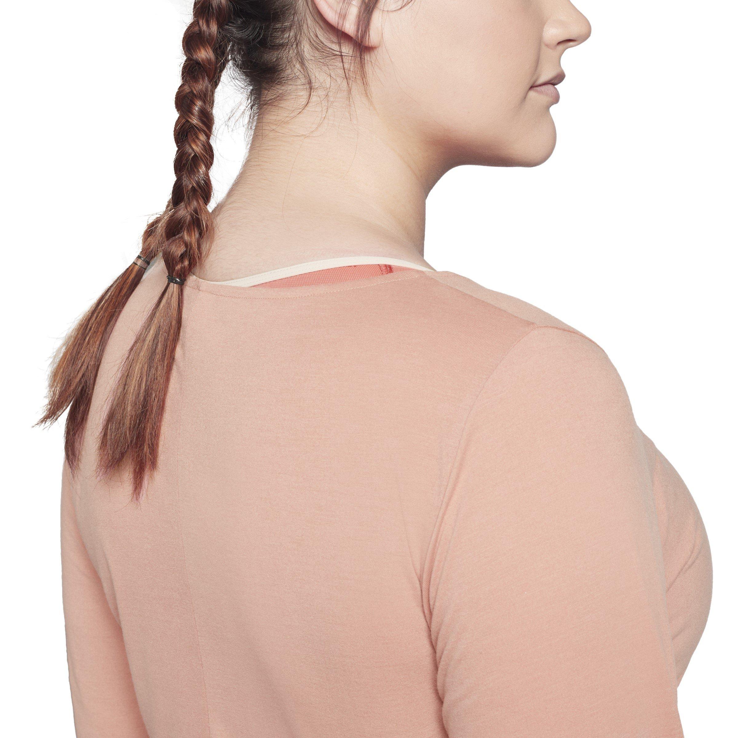 Canyon Coral - Reebok - Workout Ready Supremium Long Sleeve Performance Gym Top - 6