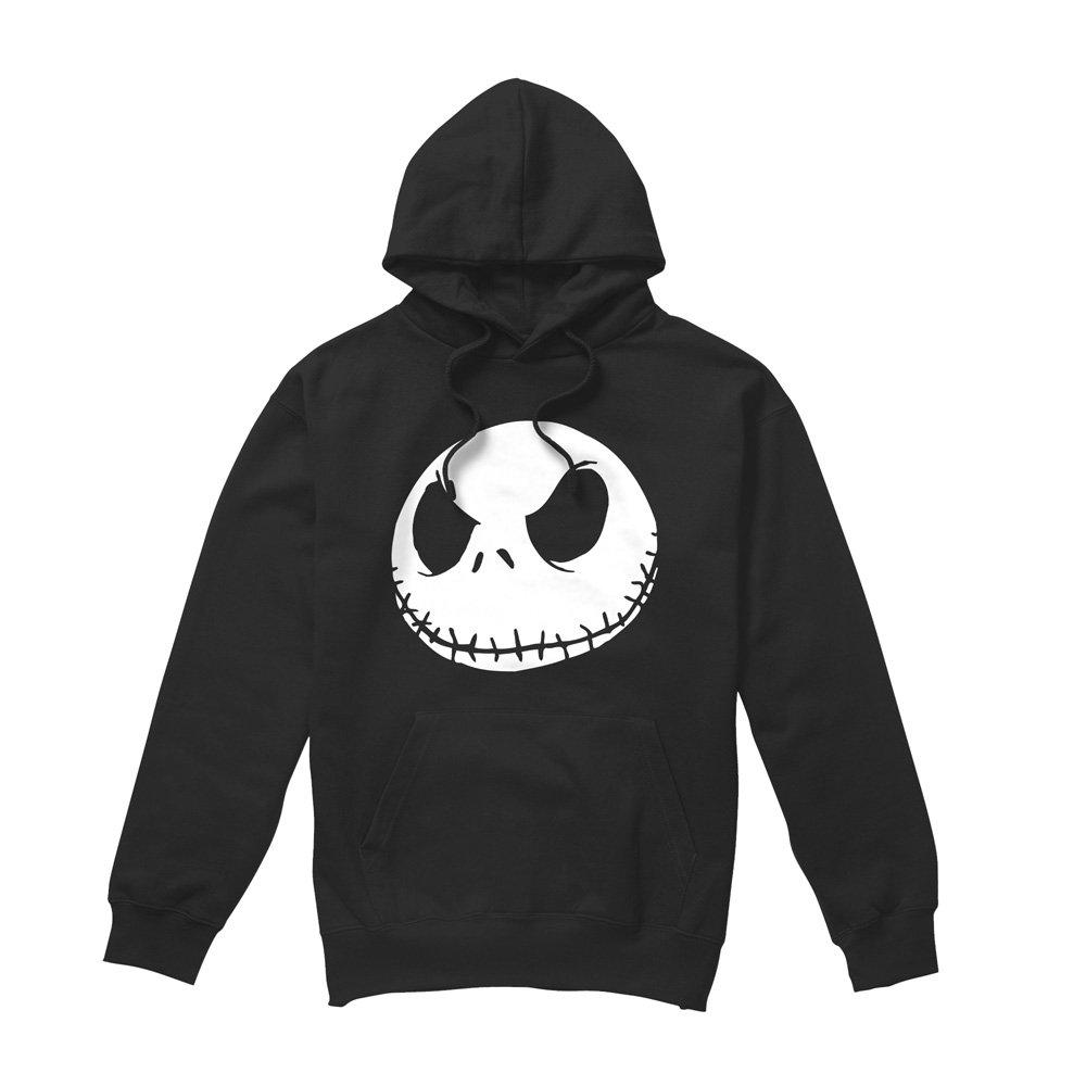 Black - The Nightmare before Christmas - The Nightmare Before Christmas Jack Face Black Hoo - 4