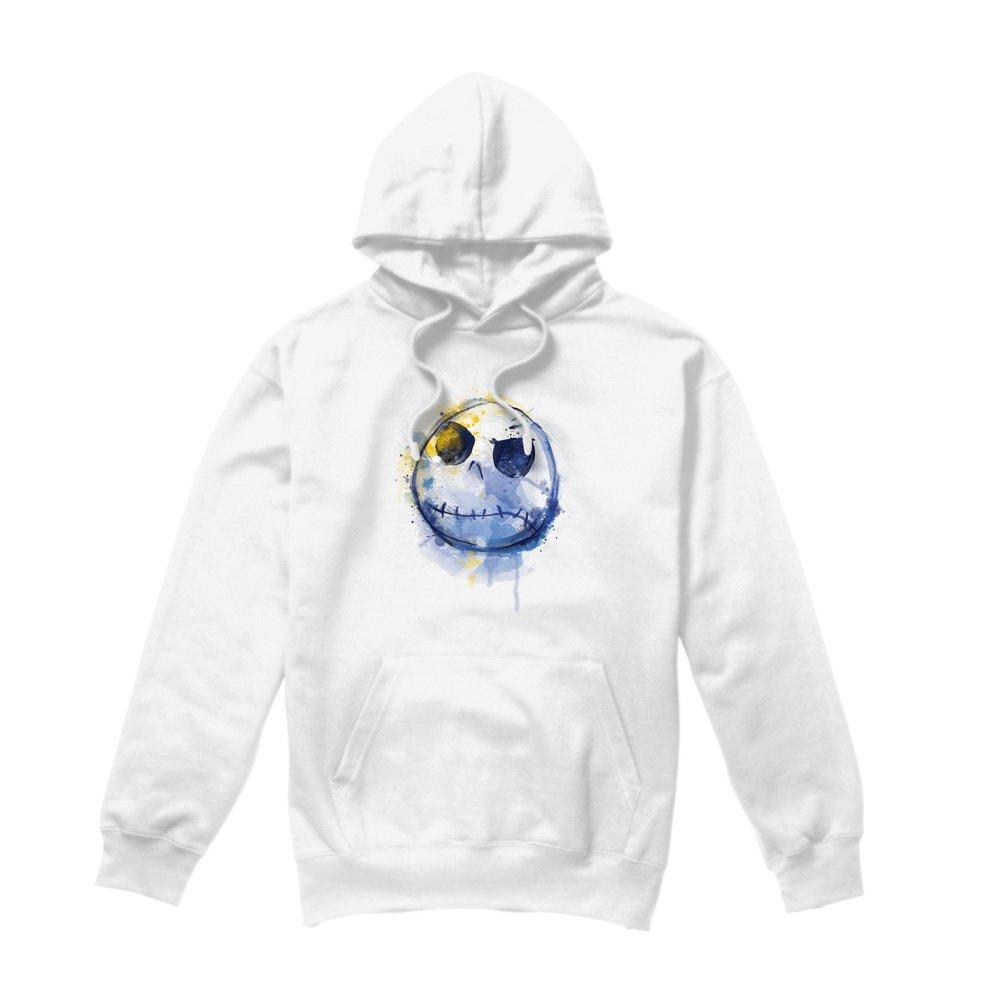 White - The Nightmare before Christmas - Painted Jack Skellington Hoodie White - 4