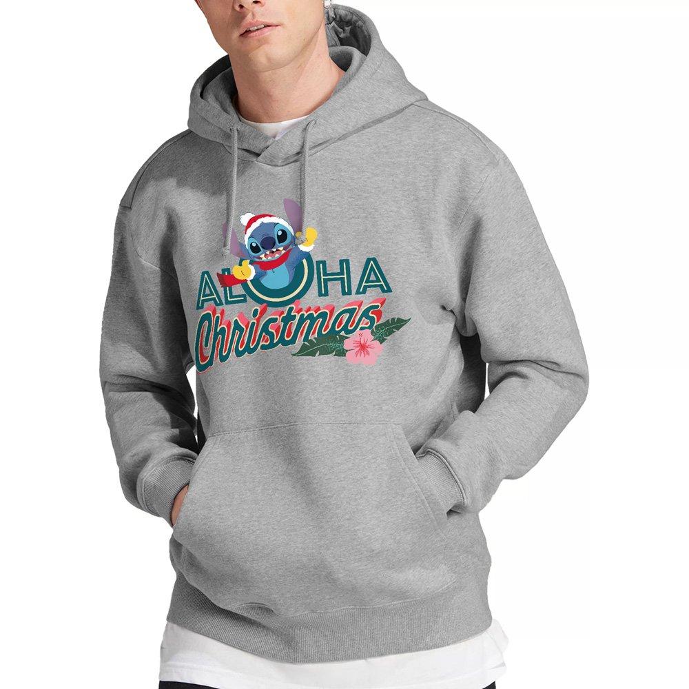 Light Grey - Disney - Lilo & Stitch Aloha Christmas With Stitch Hoodie L - 1