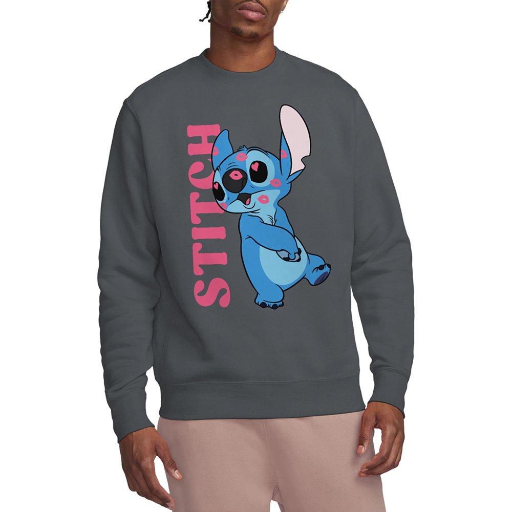 Charcoal - Disney - Lilo & Stitch Covered in Kisses Sweatshirt Charcoa - 1