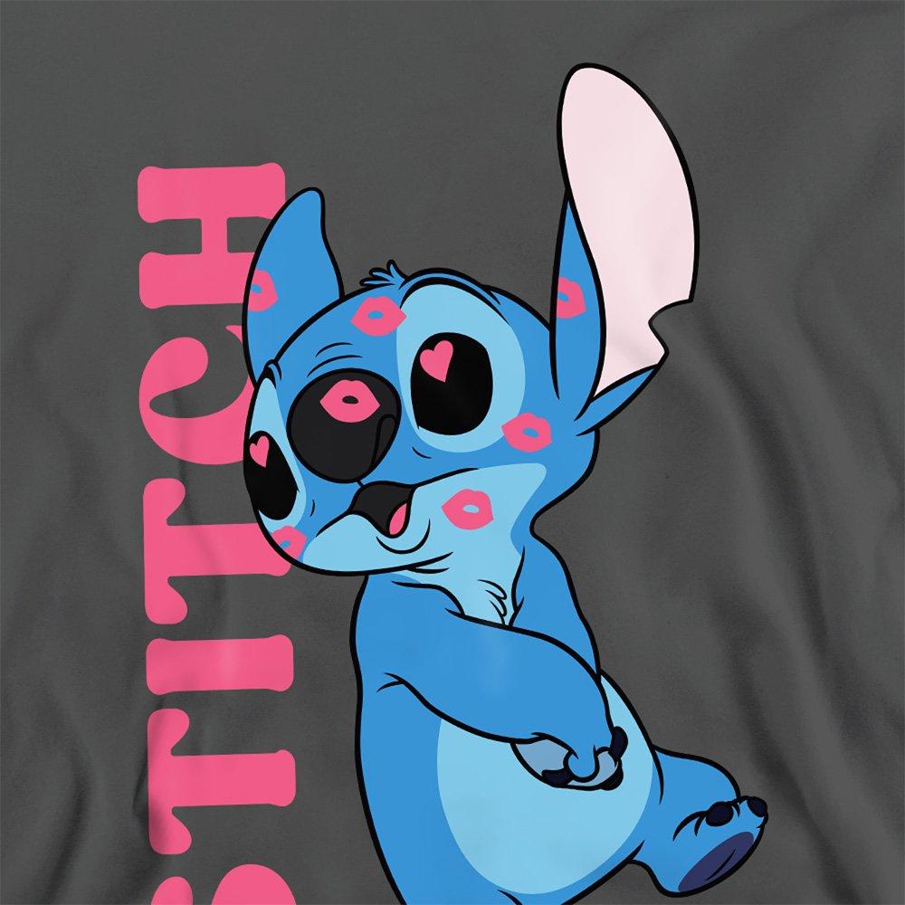Charcoal - Disney - Lilo & Stitch Covered in Kisses Sweatshirt Charcoa - 2