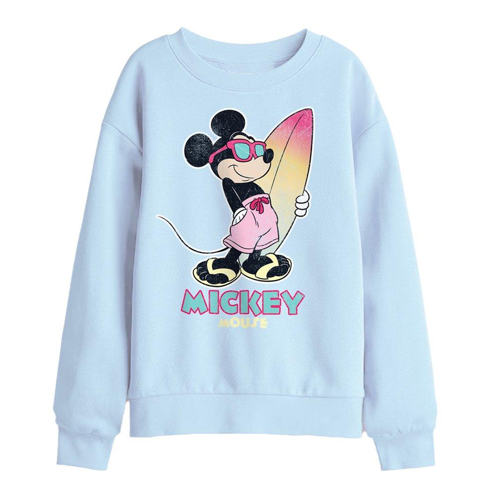 Light Blue - Disney - Mickey Mouse Gradient Surf Kids Sweatshirt Light - 1