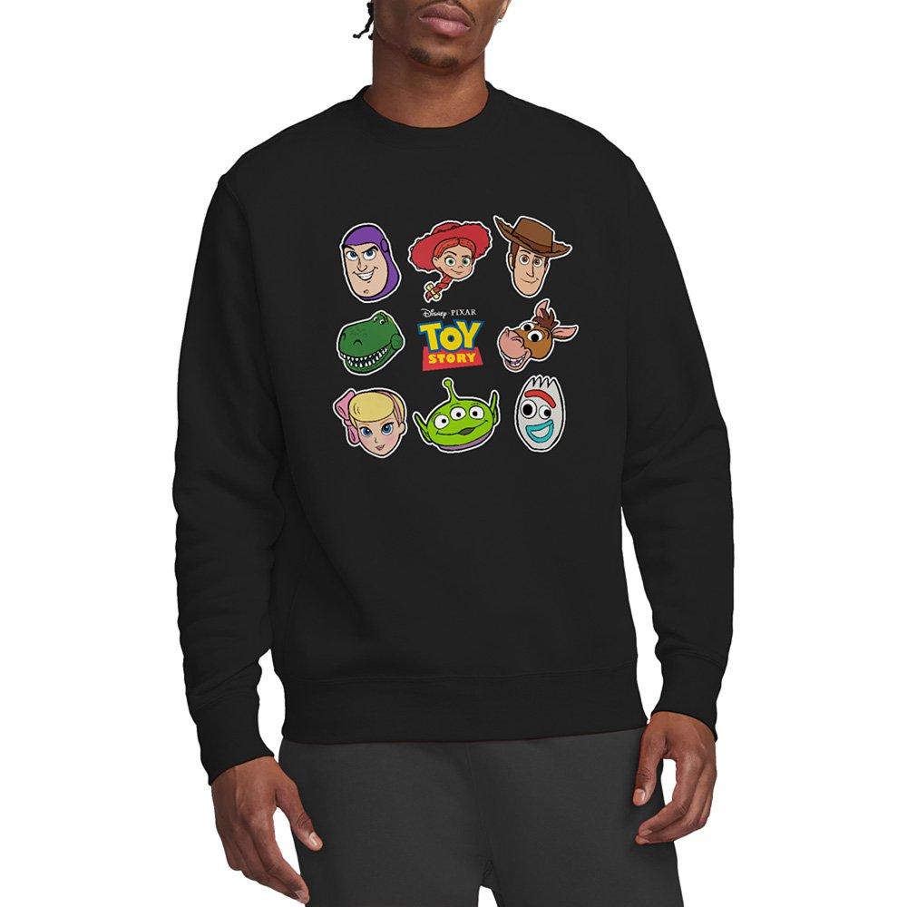Black - Disney - Toy Story Character Face Cutouts Sweatshirt Black - 1