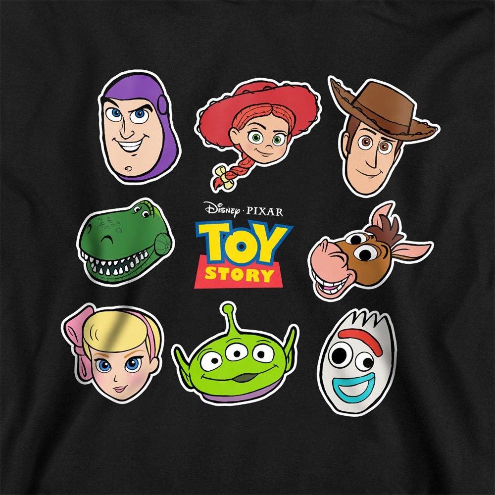 Black - Disney - Toy Story Character Face Cutouts Sweatshirt Black - 2