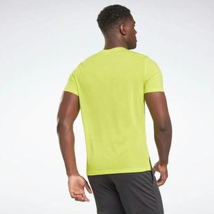 Acid Yellow - Reebok - Workout Ready Graphic Mens Performance T Shirt - 3