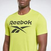 Acid Yellow - Reebok - Workout Ready Graphic Mens Performance T Shirt - 4