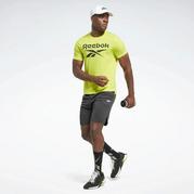 Acid Yellow - Reebok - Workout Ready Graphic Mens Performance T Shirt - 6