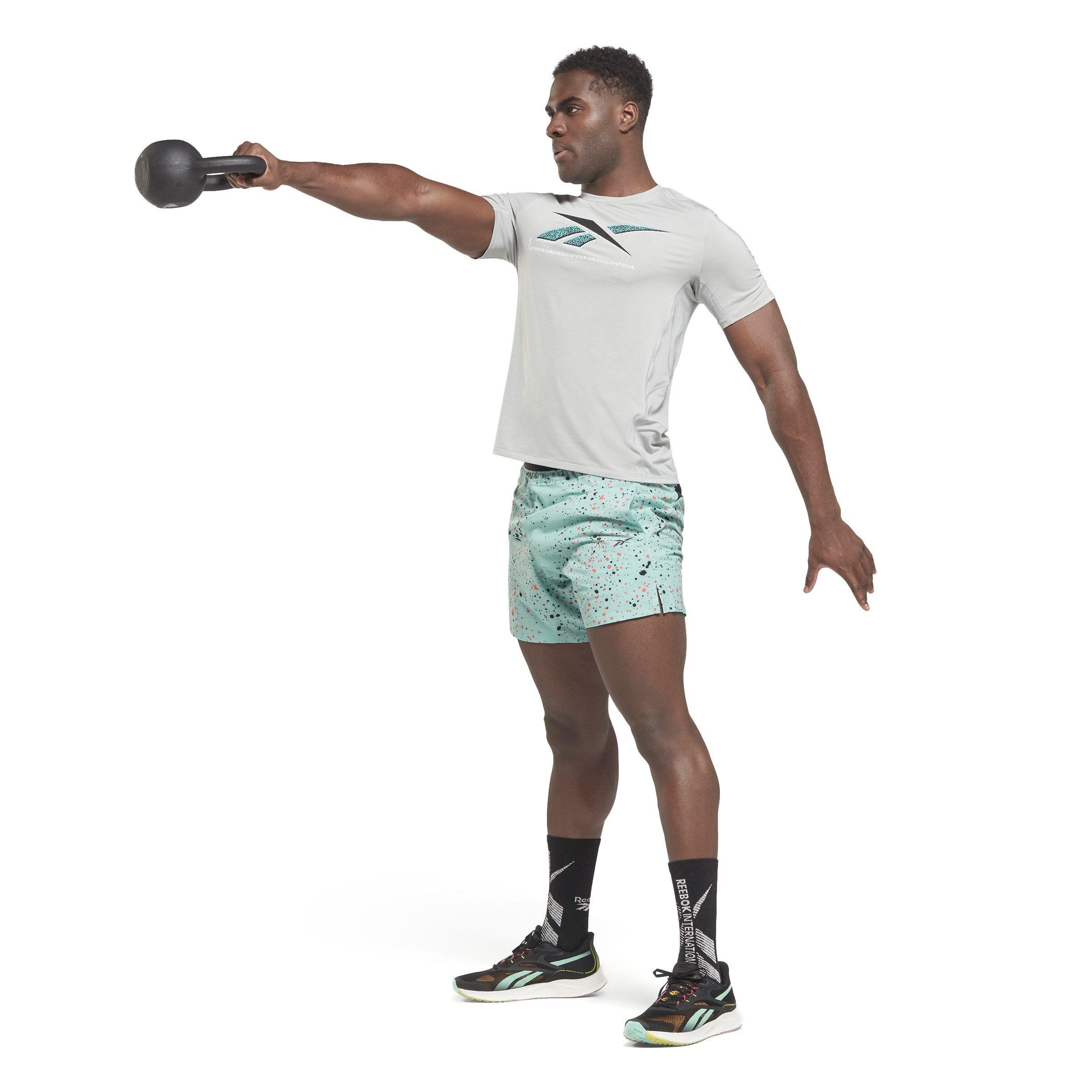 Pure Grey - Reebok - Activchill Graphic Athlete Mens Performance T Shirt - 3