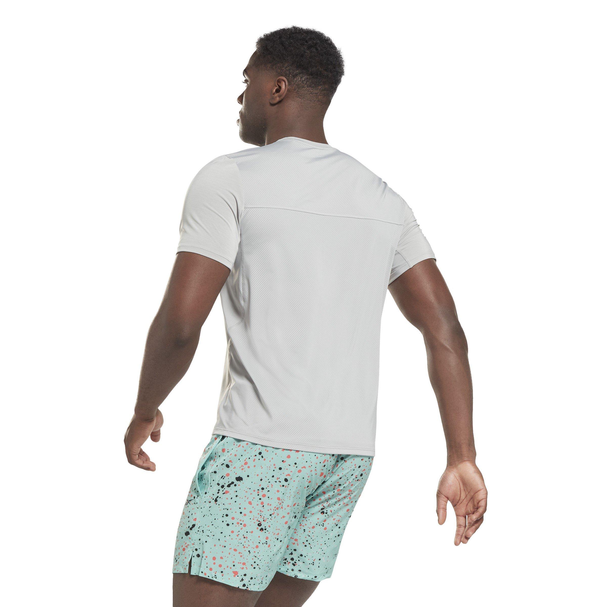 Pure Grey - Reebok - Activchill Graphic Athlete Mens Performance T Shirt - 4