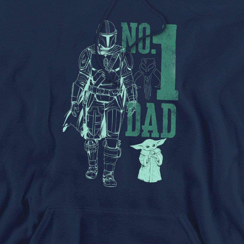 Navy - Star Wars - Star Wars Mando No. 1 Dad Hoodie Navy - 2