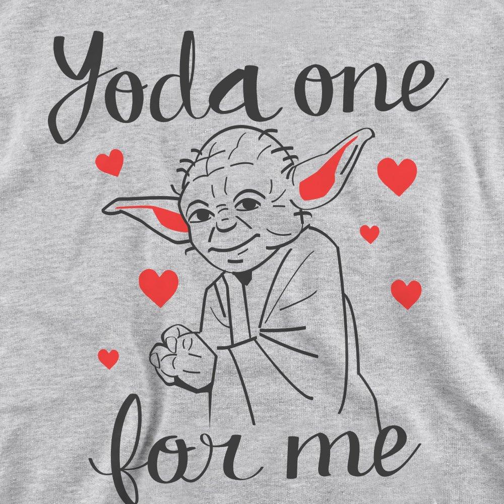 Light Grey - Star Wars - Star Wars Valentines Day Yoda One for Me Sweatsh - 2