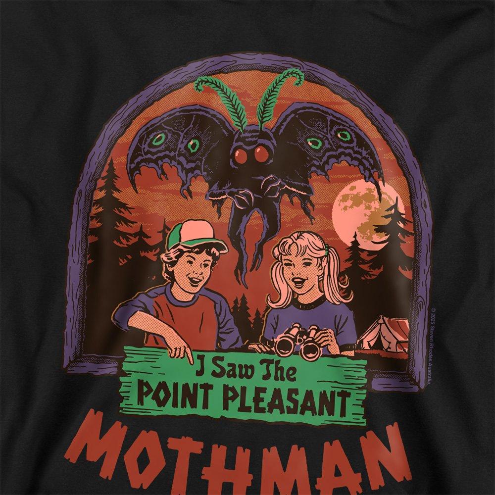 Black - Steven Rhodes - Steven Rhodes I Saw The Mothman Youth Kids Hoodie - 2