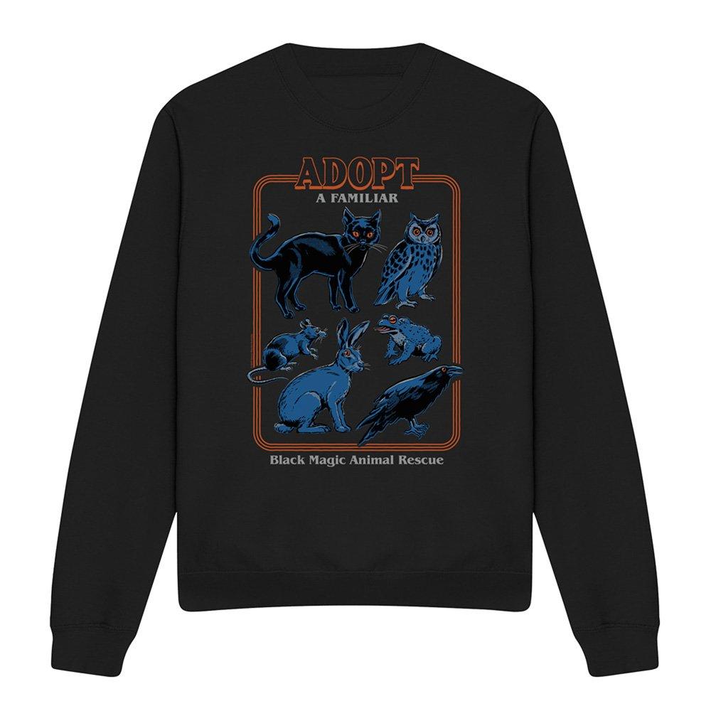 Black - Steven Rhodes - Steven Rhodes Adopt A Familiar Sweatshirt Black - 4