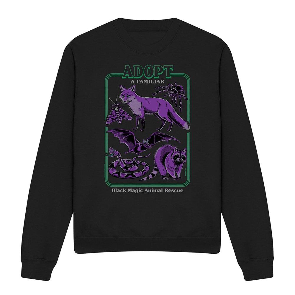 Black - Steven Rhodes - Steven Rhodes Adopt A Familiar Part 2 Sweatshirt - 4