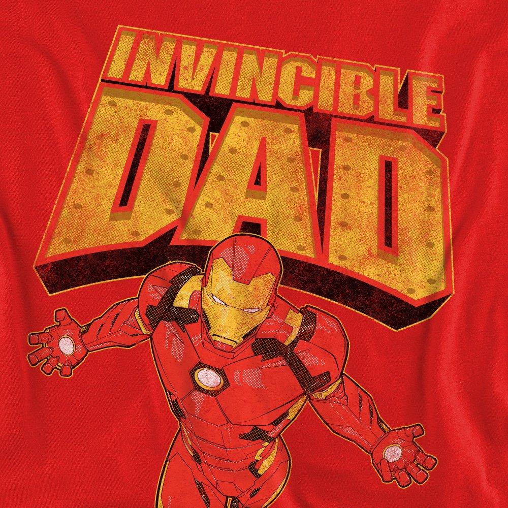 Red - Iron Man - Iron Man Fathers Day Invicible Dad Flight Sweatsh - 2