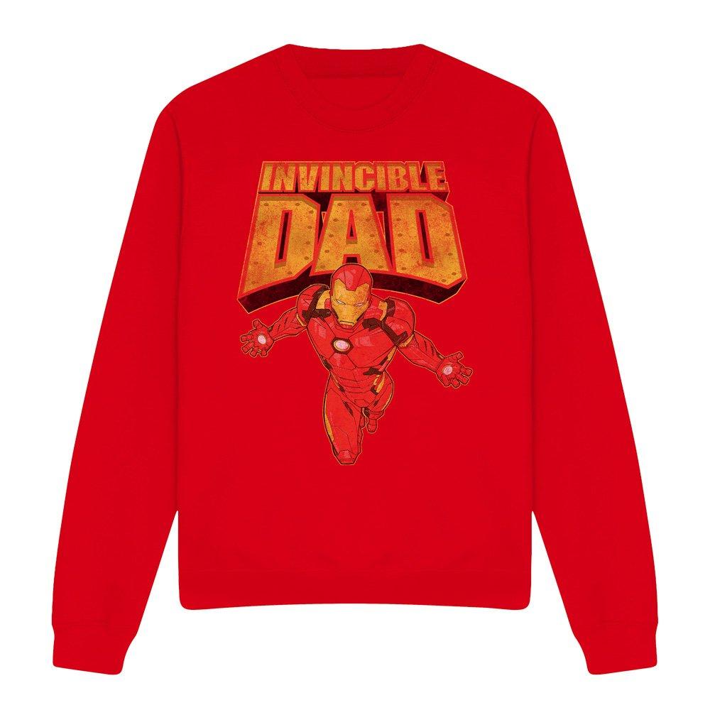 Red - Iron Man - Iron Man Fathers Day Invicible Dad Flight Sweatsh - 4